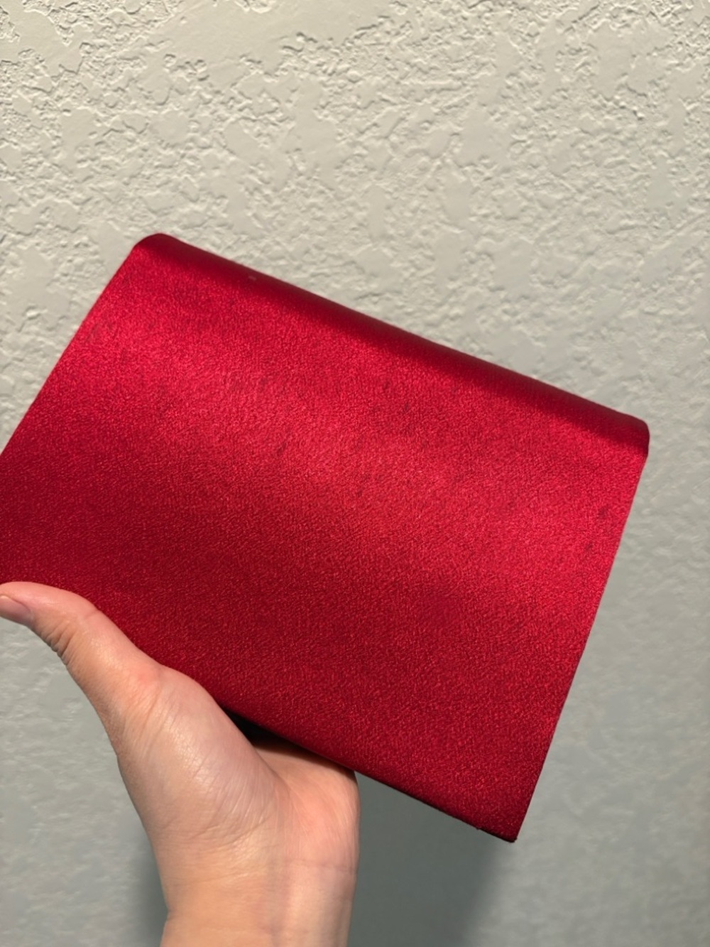Yves Saint Laurent Red Satin
Bow Clutch with Crystal Accent - Picture 9 of 15